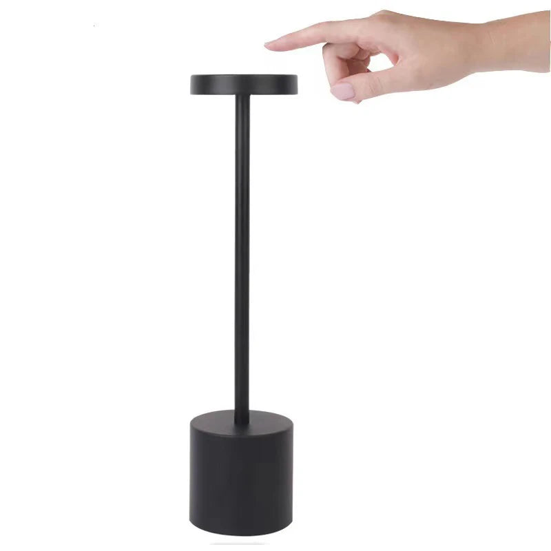 1PcClassic Touch Sensor LED Table Lamp Rechargeable Desk Lamp 3 Color Adjustable Temperatures Modern Style LED Night Light LT044